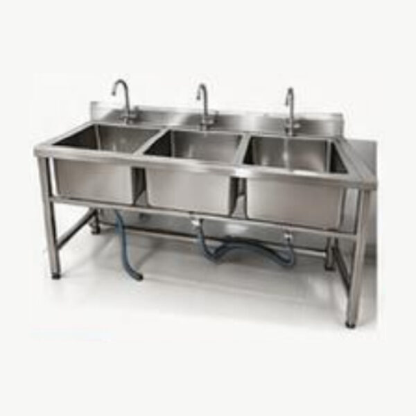 Three-Bowl Sink